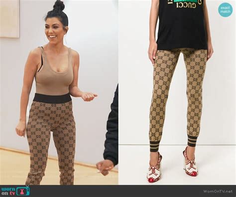 gucci leggings kourtney kardashian|Kourtney Kardashian Rocks Butt.